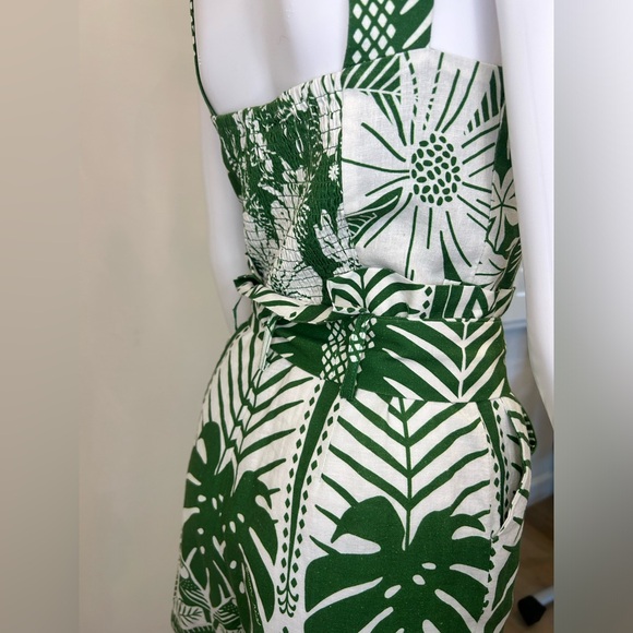 Farm Rio Green and White Romper - Picture 9 of 14